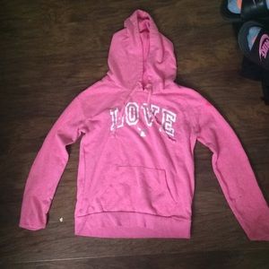 Hot pink hoodie